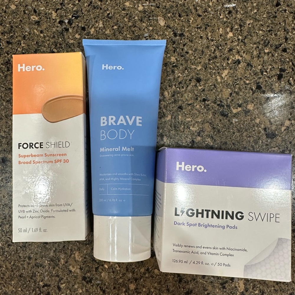 Hero Skincare for Acne and Blemish Prone Face and Body
